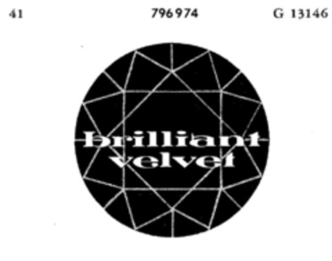 brilliant velvet Logo (DPMA, 30.01.1964)