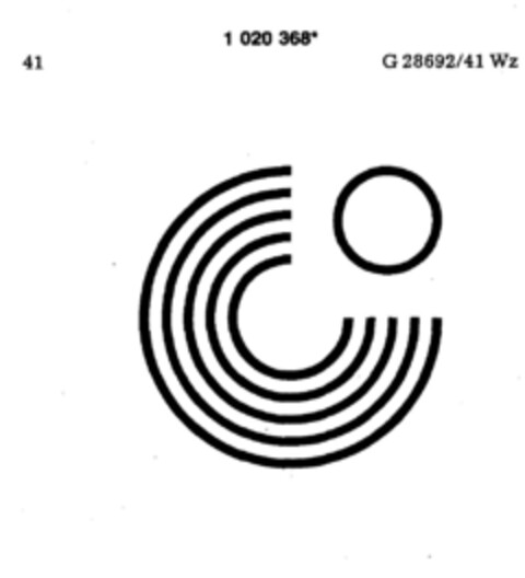 1020368 Logo (DPMA, 11.04.1981)