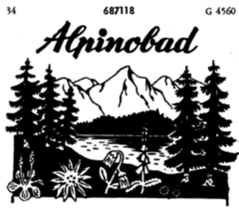 Alpinobad Logo (DPMA, 01.06.1954)