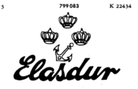 Elasdur Logo (DPMA, 11.01.1964)