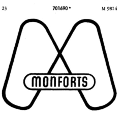 MONFORTS Logo (DPMA, 28.05.1955)