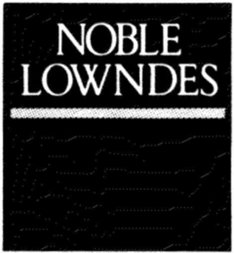 NOBLE LOWNDES Logo (DPMA, 11/22/1990)