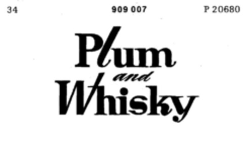 Plum and Whisky Logo (DPMA, 29.07.1972)