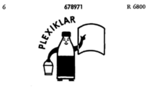 PLEXIKLAR Logo (DPMA, 27.08.1954)