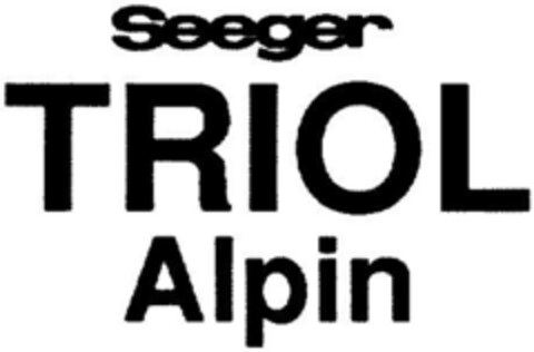 Seeger TRIOL Alpin Logo (DPMA, 22.09.1992)