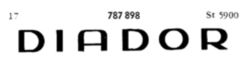 DIADOR Logo (DPMA, 13.11.1962)