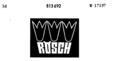 RÖSCH Logo (DPMA, 29.04.1965)