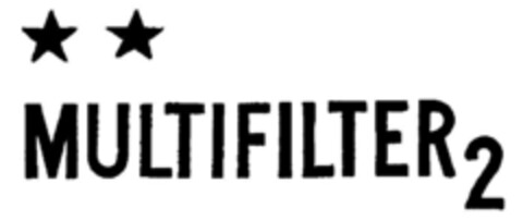 MULTIFILTER 2 Logo (DPMA, 04.08.1972)