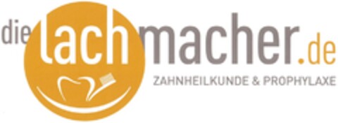 Die lachmacher.de ZAHNHEILKUNDE & PROPHYLAXE Logo (DPMA, 10/05/2013)