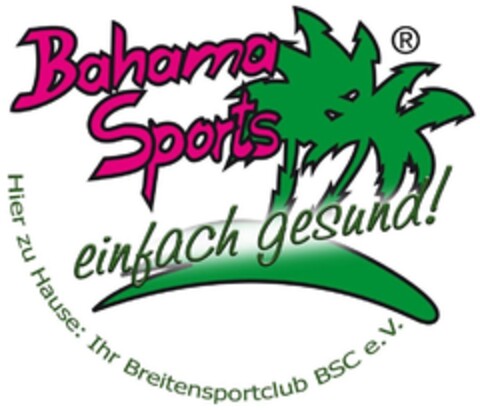 Bahama Sports einfach gesund! Logo (DPMA, 11.02.2014)