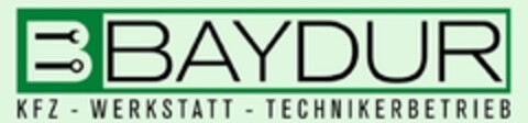 BAYDUR KFZ - WERKSTATT - TECHNIKERBETRIEB Logo (DPMA, 06/29/2023)