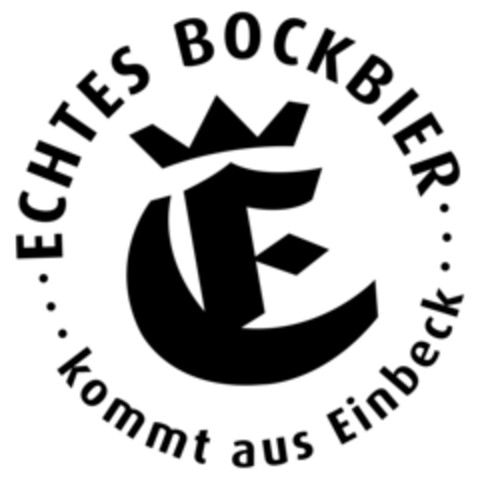 ECHTES BOCKBIER kommt aus Einbeck Logo (DPMA, 01/05/2024)