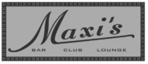 Maxi´s BAR CLUB LOUNGE Logo (DPMA, 01/16/2024)