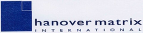 hanover matrix INTERNATIONAL Logo (DPMA, 16.04.2002)