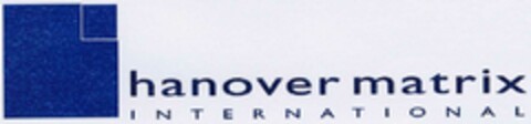 hanover matrix INTERNATIONAL Logo (DPMA, 04/16/2002)