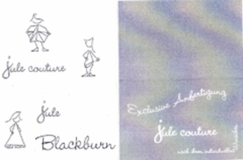jule couture Exclusive Anfertigung nach ihren individuellen Wünschen Logo (DPMA, 08.11.2005)