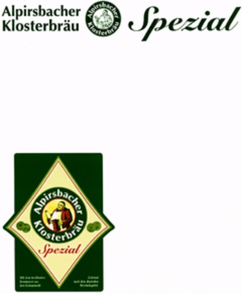 Alpirsbacher Klosterbräu Spezial Logo (DPMA, 14.03.2007)