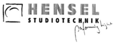 HENSEL Studiotechnik performing light Logo (DPMA, 06/29/1995)