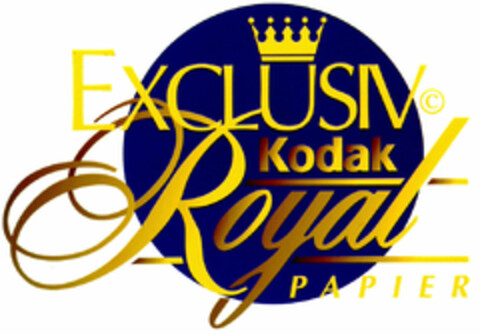 EXCLUSIV Kodak Royal PAPIER Logo (DPMA, 11.07.1996)