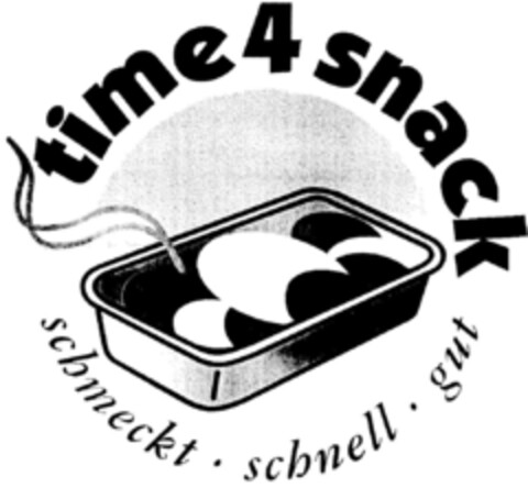 time 4 snack schmeckt schnell gut Logo (DPMA, 16.02.1998)