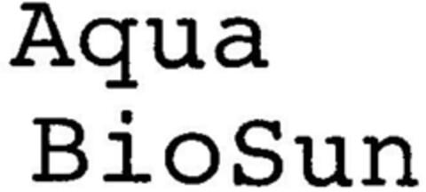 Aqua BioSun Logo (DPMA, 09.05.1998)