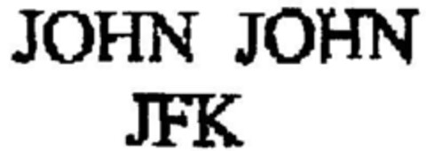 JOHN JOHN JFK Logo (DPMA, 20.07.1999)