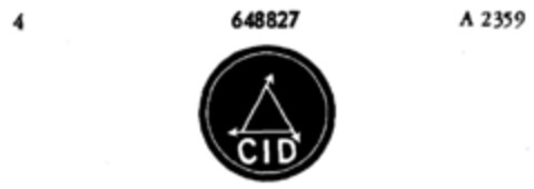 CID Logo (DPMA, 26.08.1952)