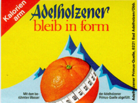 Adelholzener bleib in form Logo (DPMA, 11.01.1979)