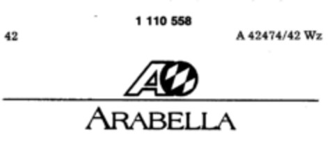 A ARABELLA Logo (DPMA, 30.01.1987)