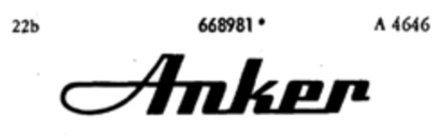 Anker Logo (DPMA, 11/22/1954)