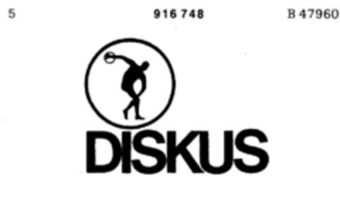 DISKUS Logo (DPMA, 25.04.1972)