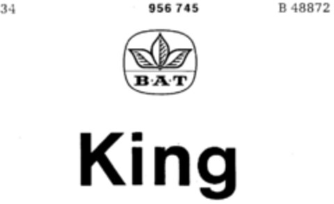 BAT King Logo (DPMA, 08/03/1972)