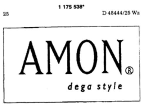 AMON  dega style Logo (DPMA, 14.09.1990)