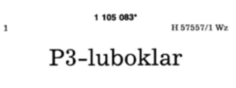 P3-luboklar Logo (DPMA, 03/25/1987)