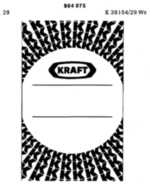 K KRAFT Logo (DPMA, 17.12.1976)