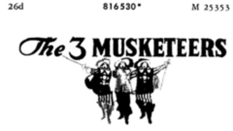 The 3 MUSKETEERS Logo (DPMA, 12/02/1965)