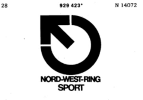 NORD-WEST-RING SPORT Logo (DPMA, 10.05.1974)