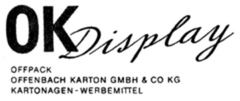 OK Display OFFPACK Logo (DPMA, 17.08.1973)