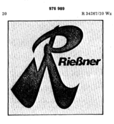 R Rießner Logo (DPMA, 05.07.1977)
