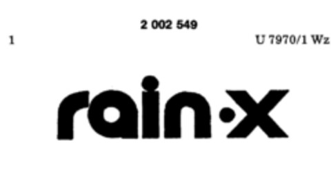 rain x Logo (DPMA, 06.11.1990)