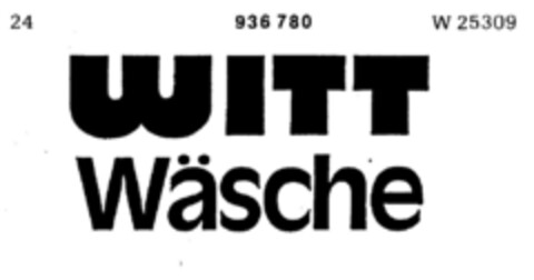 WITT Wäsche Logo (DPMA, 31.10.1973)