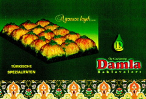 Öz Gaziantep Damla Baklavalari Logo (DPMA, 17.07.2001)