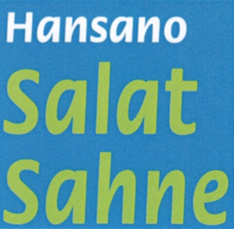 Hansano Salat Sahne Logo (DPMA, 20.02.2009)