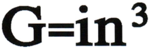 G=in³ Logo (DPMA, 14.08.2014)