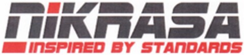 NIKRASA INSPIRED BY STANDARDS Logo (DPMA, 10/13/2014)