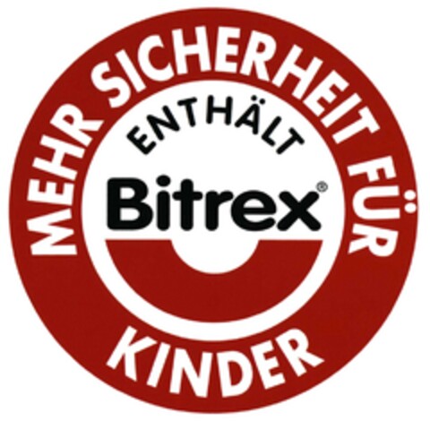 MEHR SICHERHEIT FÜR KINDER ENTHÄLT Bitrex Logo (DPMA, 23.12.2015)