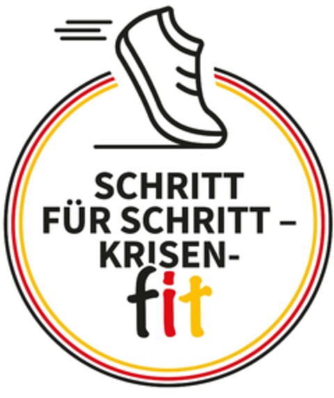 SCHRITT FÜR SCHRITT - KRISEN-fit Logo (DPMA, 30.05.2022)