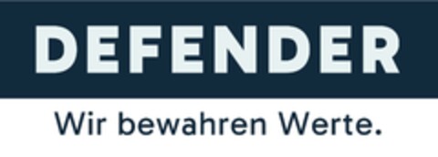 DEFENDER Wir bewahren Werte. Logo (DPMA, 12.03.2024)