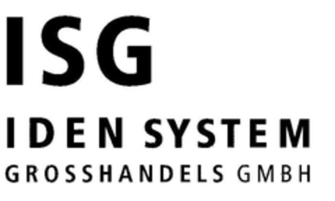 ISG IDEN SYSTEM GROSSHANDELS GMBH Logo (DPMA, 01/17/2003)