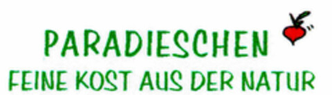 PARADIESCHEN FEINE KOST AUS DER NATUR Logo (DPMA, 12.11.1997)